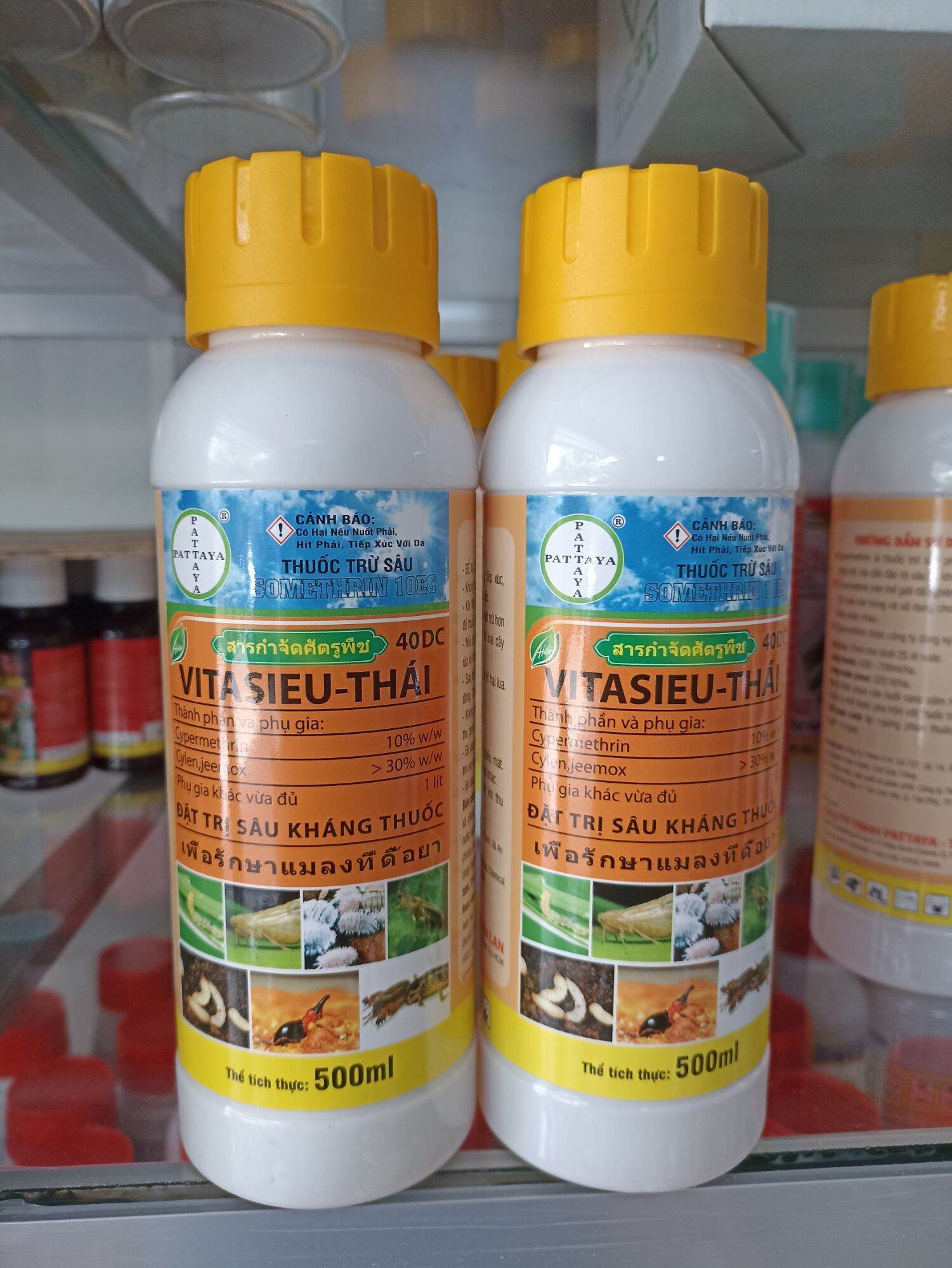 Thuốc trừ sâu VITASIEU-THÁI trừ sâu kháng thuốc sâu đục thân rầy rệp sáp sâu cuốn lá muối kiến bọ trĩ chai 500ml