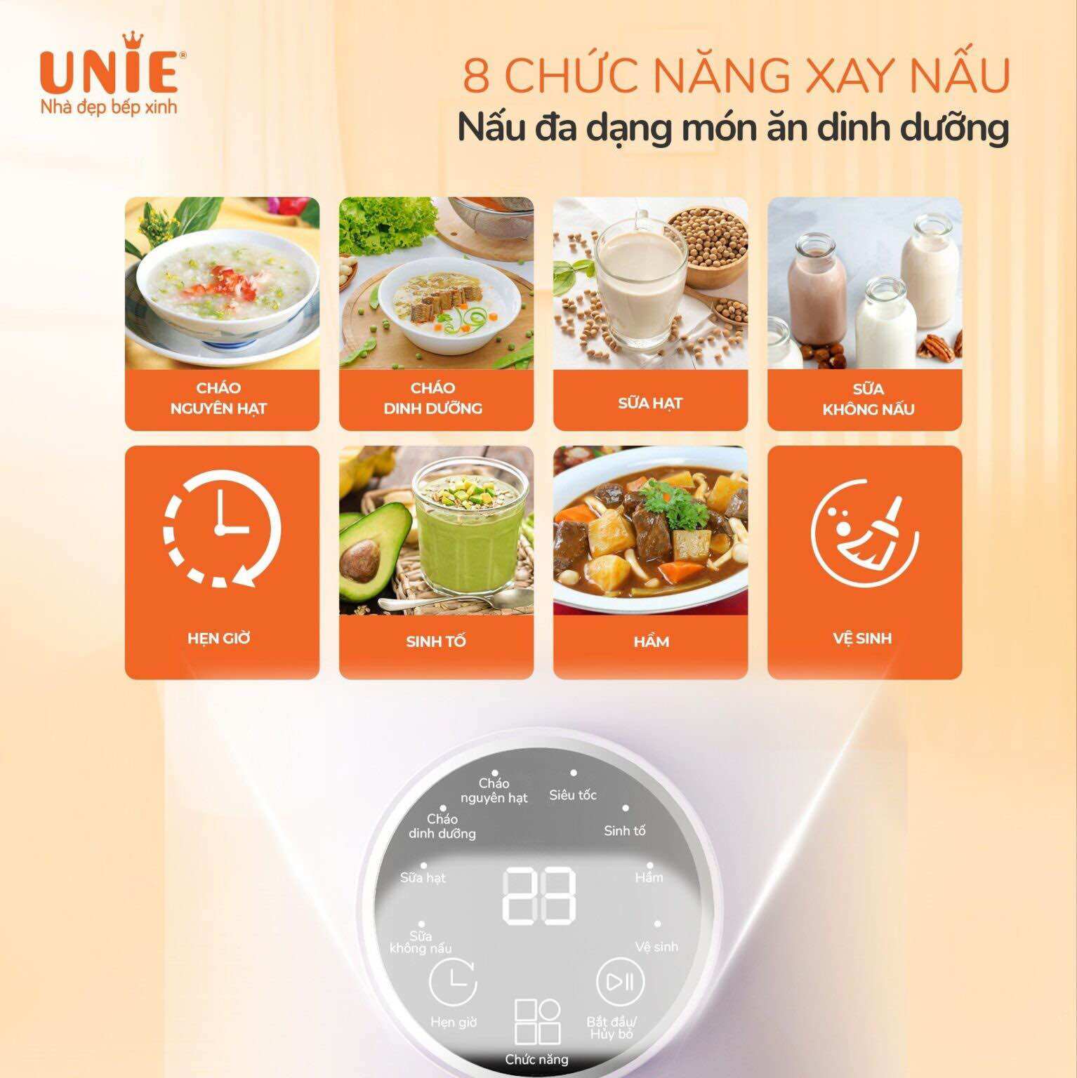 Máy làm sữa hạt Unie UMB10