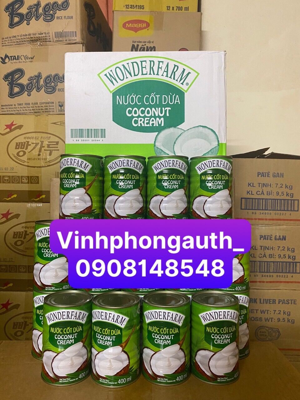 Nước cốt dừa Wonderfarm 400ml
