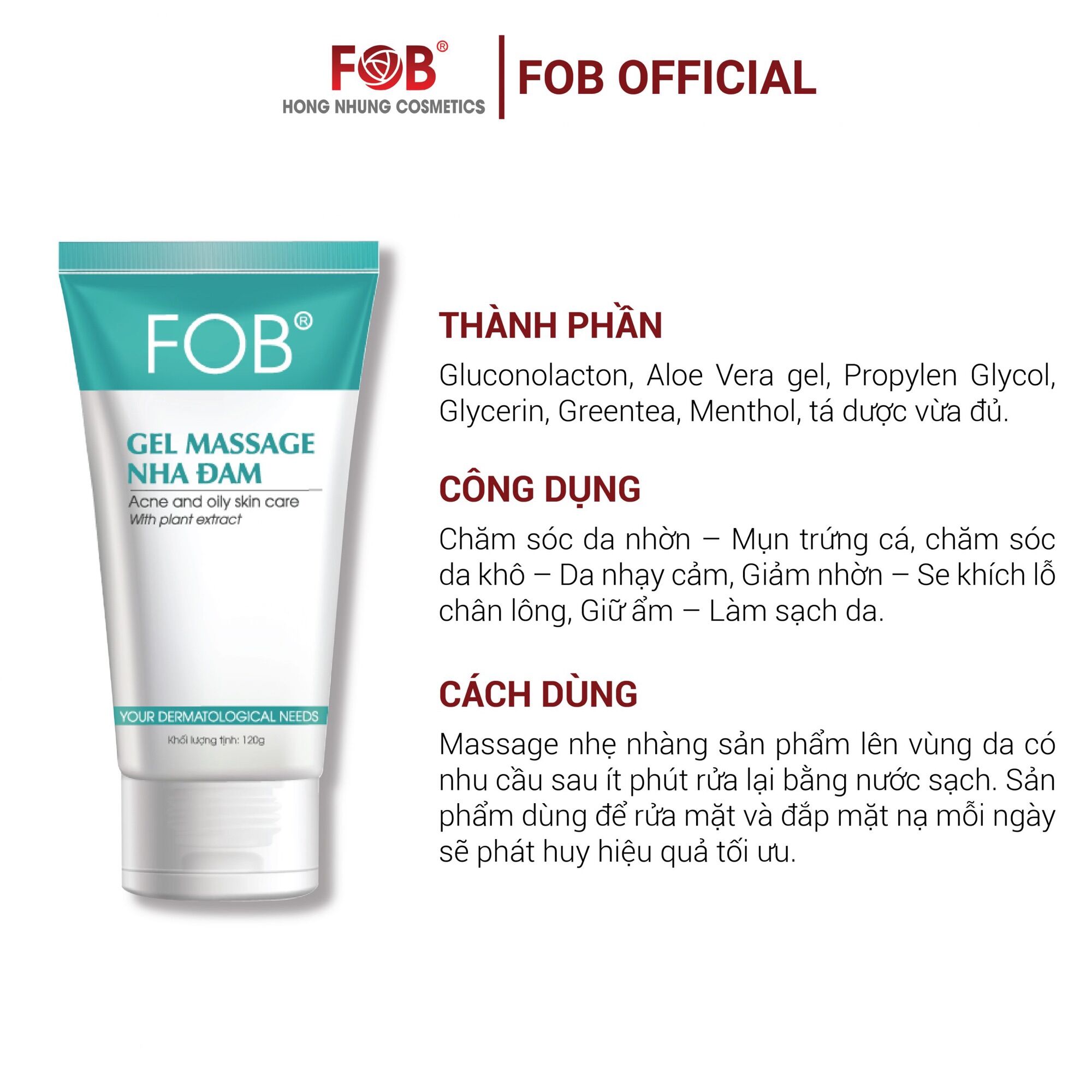 Combo 2 chai sửa rửa mặt nha đam FOB