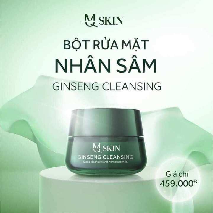 bột rữa mặt nhân sâm mq skin.