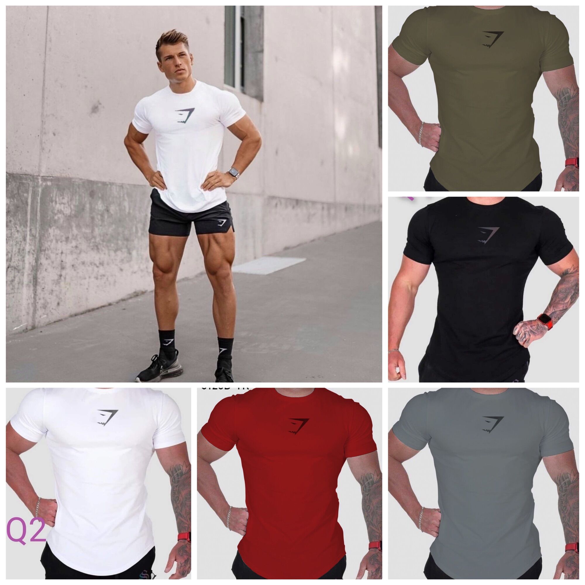 Áo Thun Tập Gym Nam Ôm Body Lai Bầu thun lạnh co dãn 4chiều