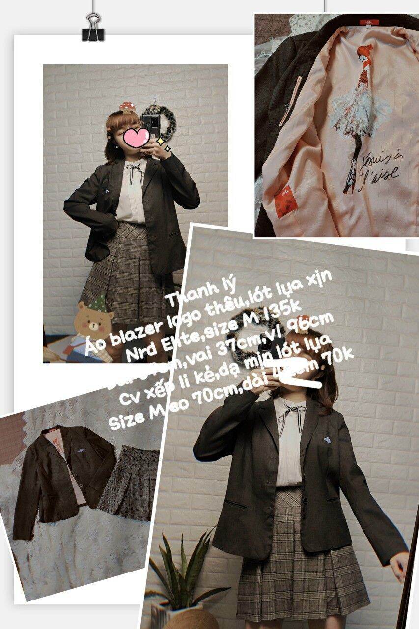 Áo blazer logo học sinh
