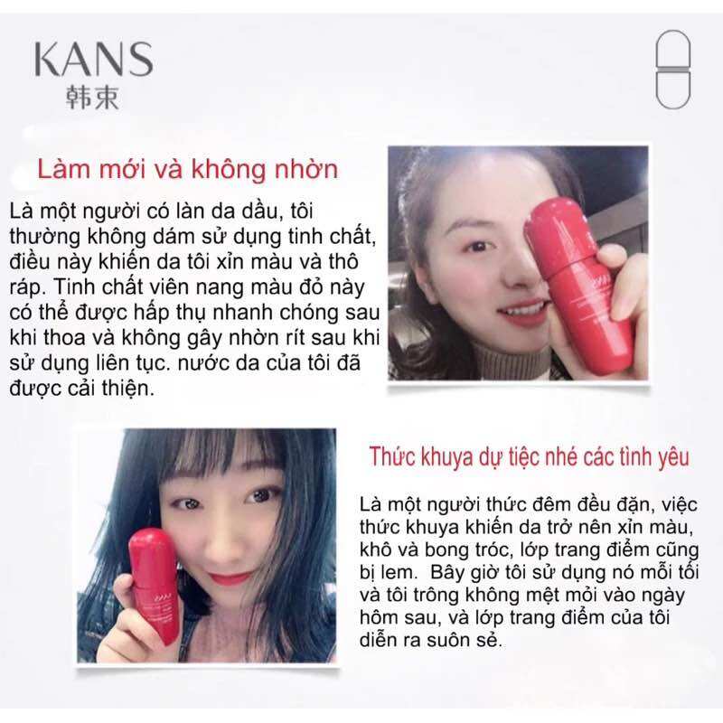 Serum KANS dưỡng ẩm và phục hồi làn da , làm dịu da giúp da săn chắc và giữ ẩm