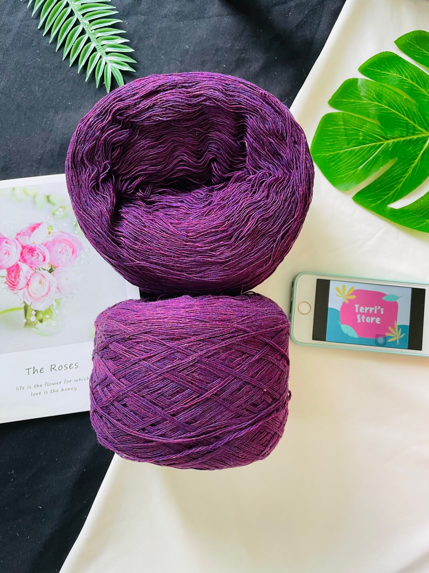 Yarn - Len Lambswool - Len Lông Cừu | Dùng cho các sản phẩm Thu Đông | Sợi đã chập - Cỡ sợi 1.0mm