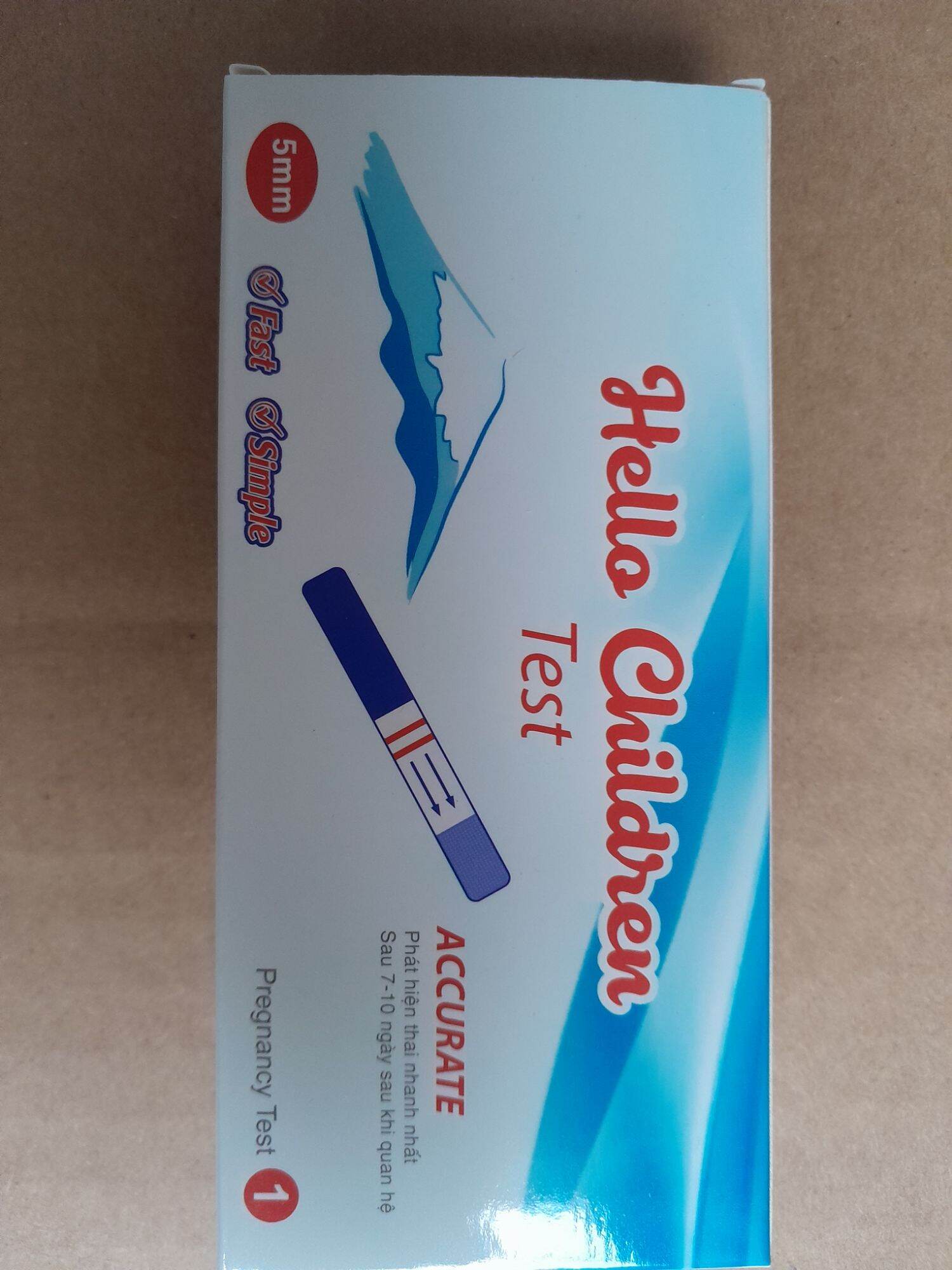 Que thử thai bản 5mm to Hello children