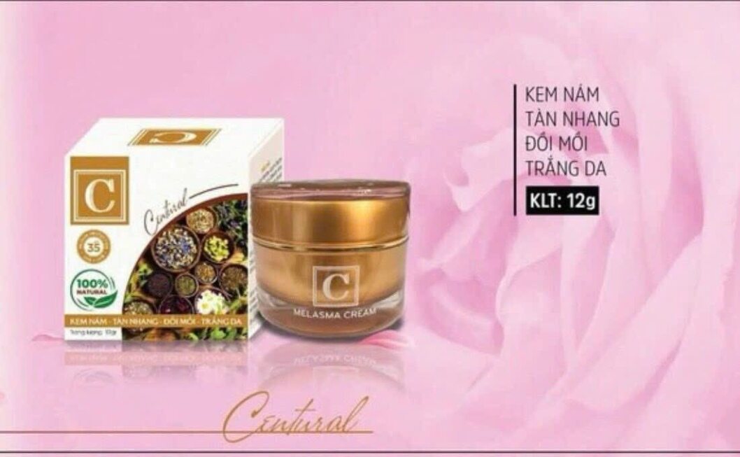 kem thảo dược centural nám tàn nhang đồi mồi 12g
