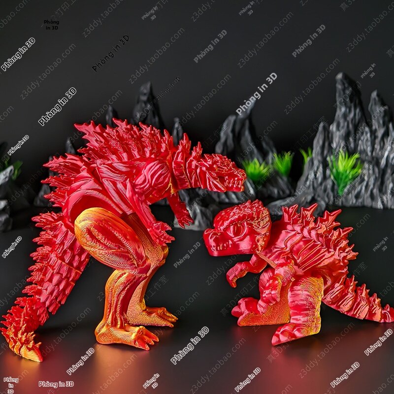 Mô Hình Khủng Long 3D In Thực Tế Di Chuyển