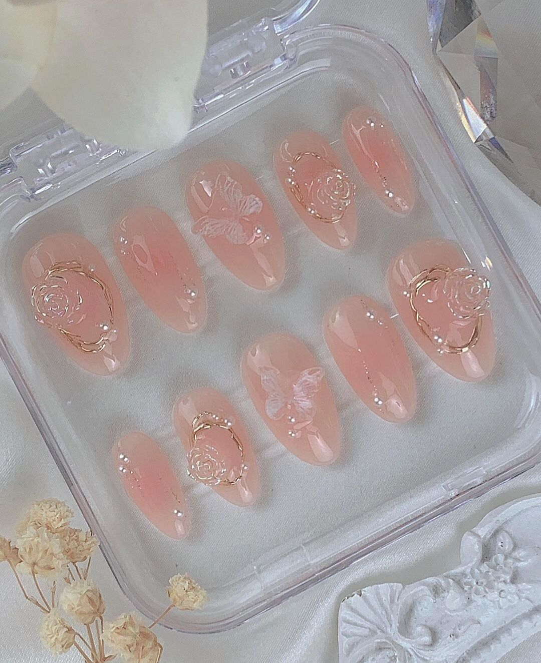 Nailbox thiết kế màu thạch cam trong , - mã3