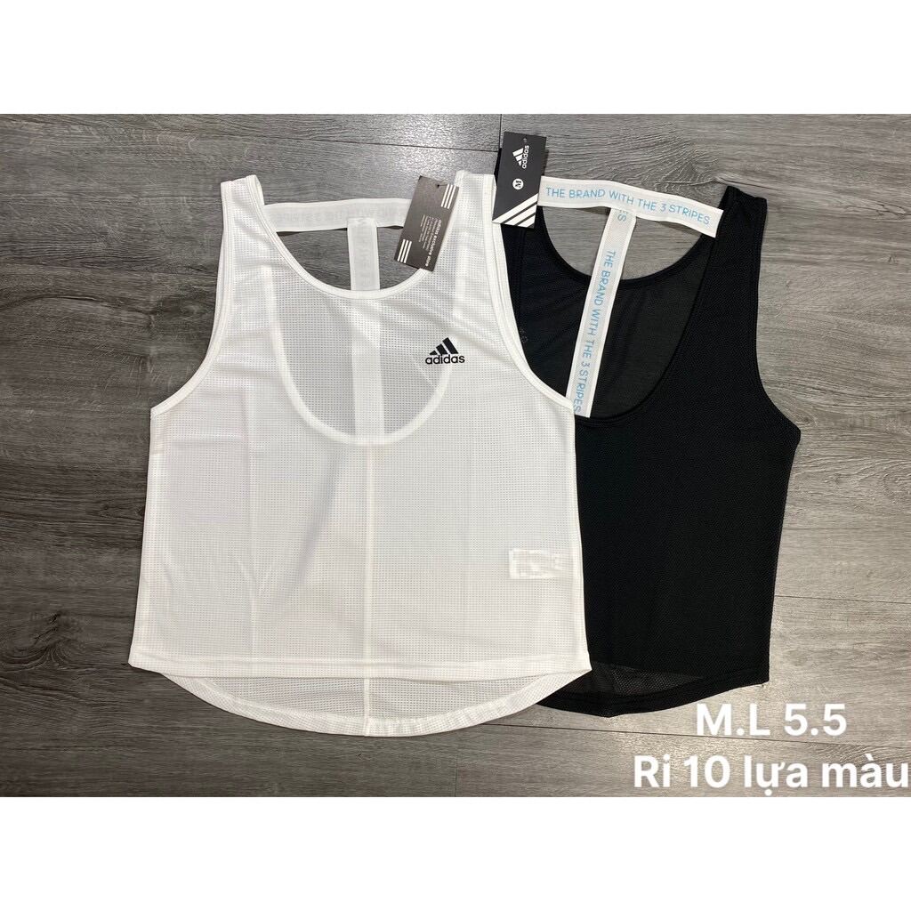 Áo Tanktop Thể Thao Tập Gym Nữ Dây Chữ T Chất Thun Lưới Nhẹ Mát