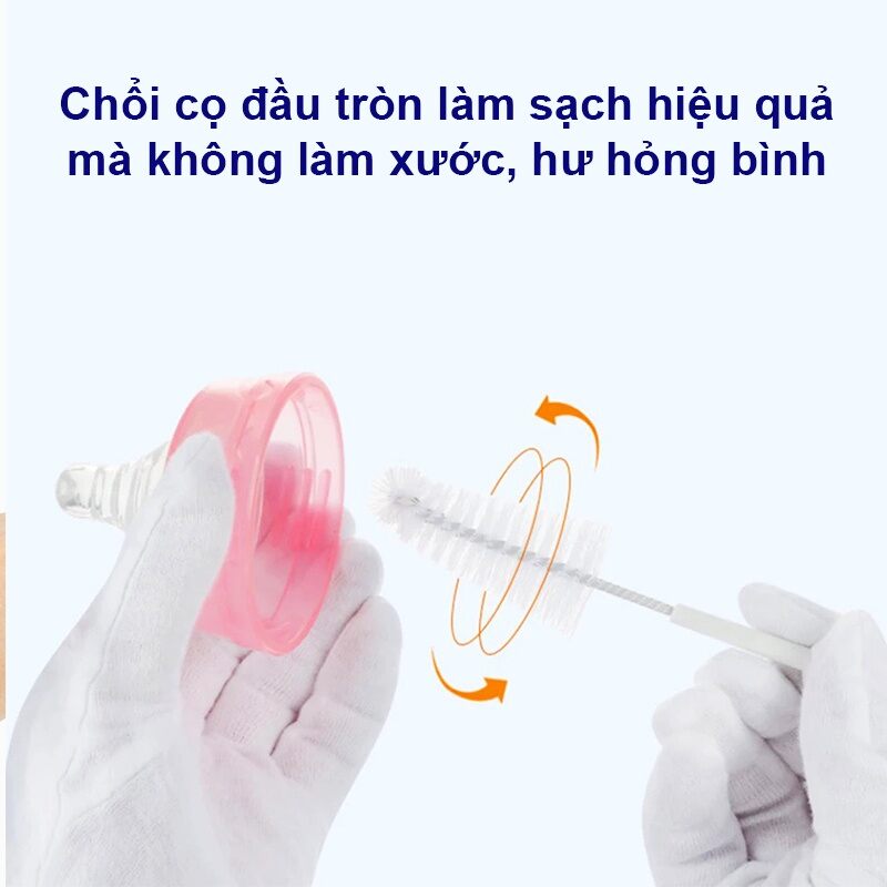 cọ rửa bình sữa 5 chi tiết xoay 360 độ