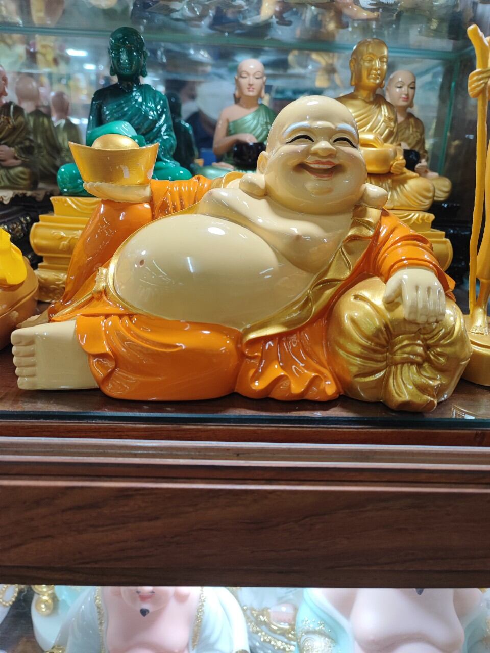 Tượng phật Di lặc 23*14*15