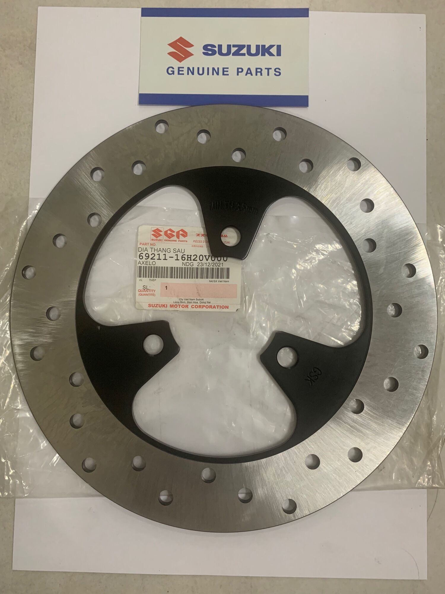 Đĩa thắng sau axelo 125 rr suzuki chính hãng