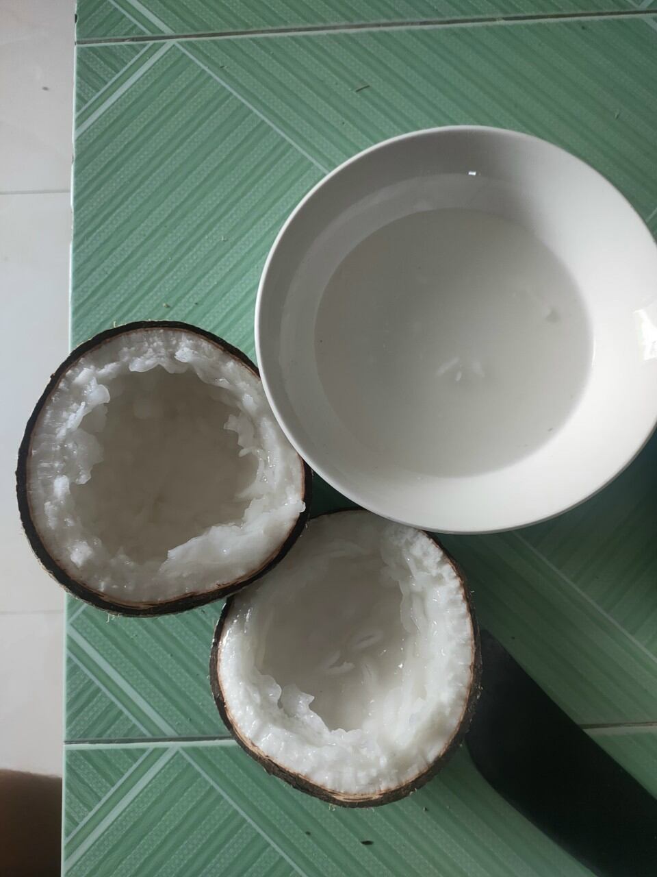 Dừa sáp cầu kè loại 2 sáp sệt trái trên 1200gram