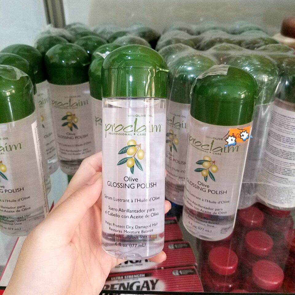 Gel dưỡng tóc Proclaim Glossing Polish tinh chất Olive