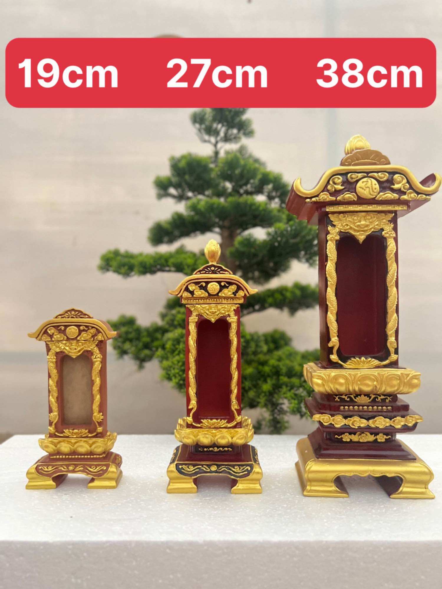Tượng phật hoa tiên- long vị 19,27,38cm | tượng phật hoa tiên