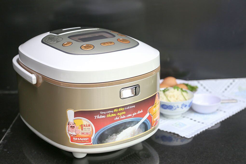 Nồi cơm điện tử sharp 1.8 lít ks-th18-gl -