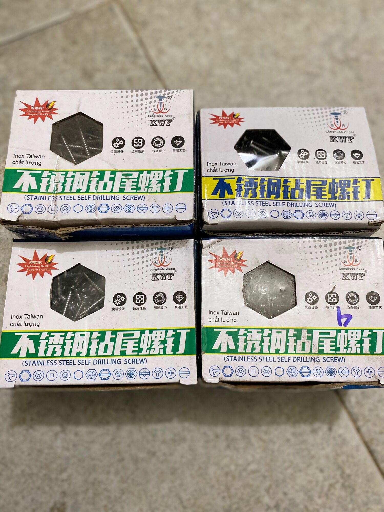 1 Kg vít đầu bằng inox 304 phi 4