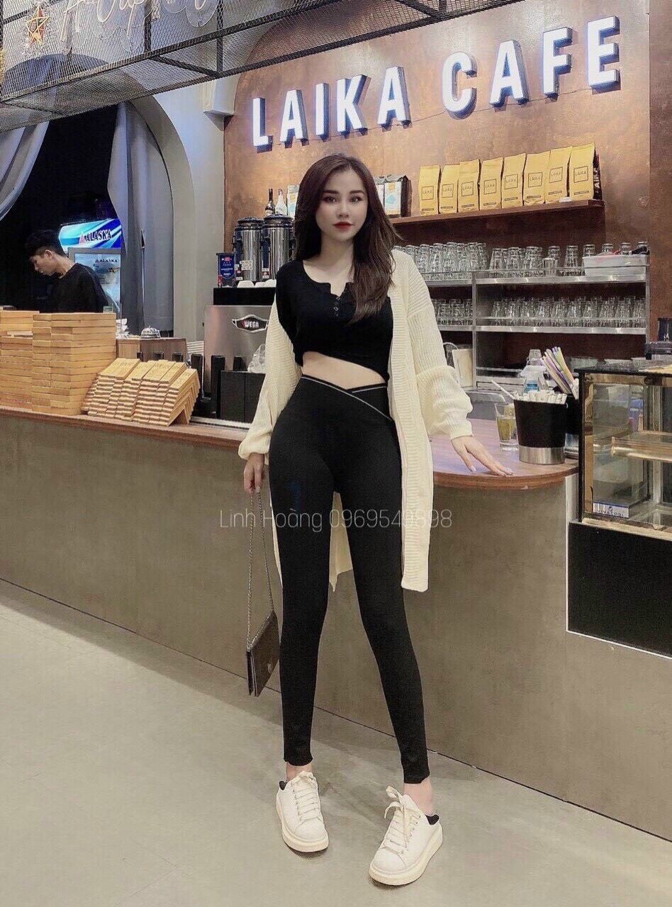 quần lengging nâng mông siêu co dãn hách 3 vòng