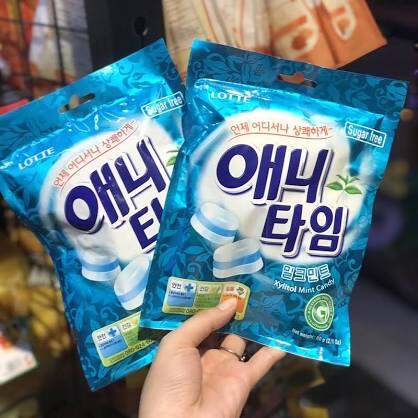 🪷KẸO THE BẠC HÀ ANYTIME HÀN QUỐC 60G