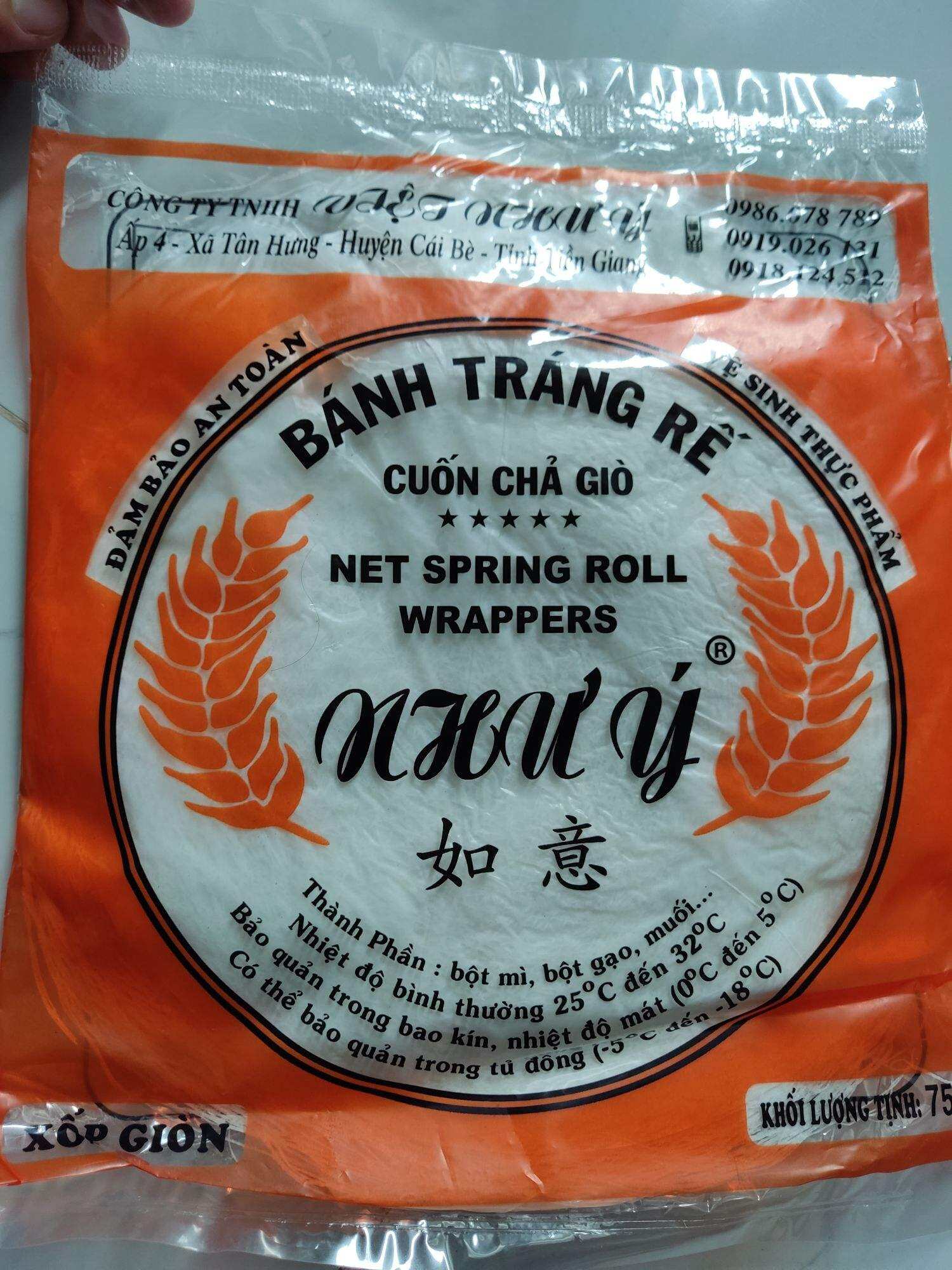 bánh tráng rế Như Ý cuốn chả giò