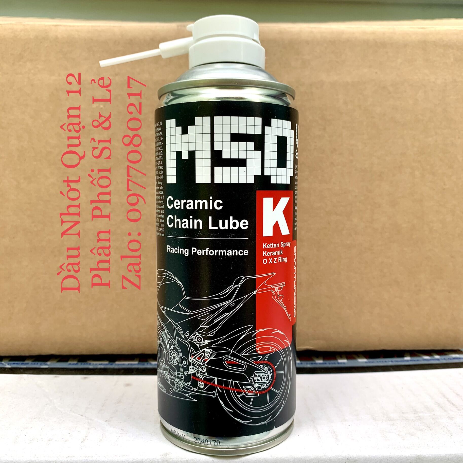 Dưỡng Sên Cao Cấp Voltronic M50-K Ceramic Chain Lube Racing Performance Ketten Spray O X Z Ring 400ML - Made in Germany
