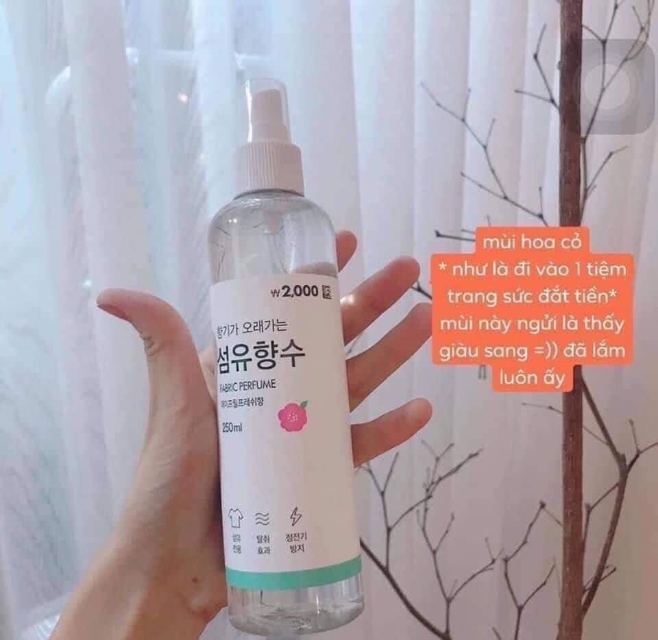 Xịt thơm quần áo của Hàn Fabric Perfume