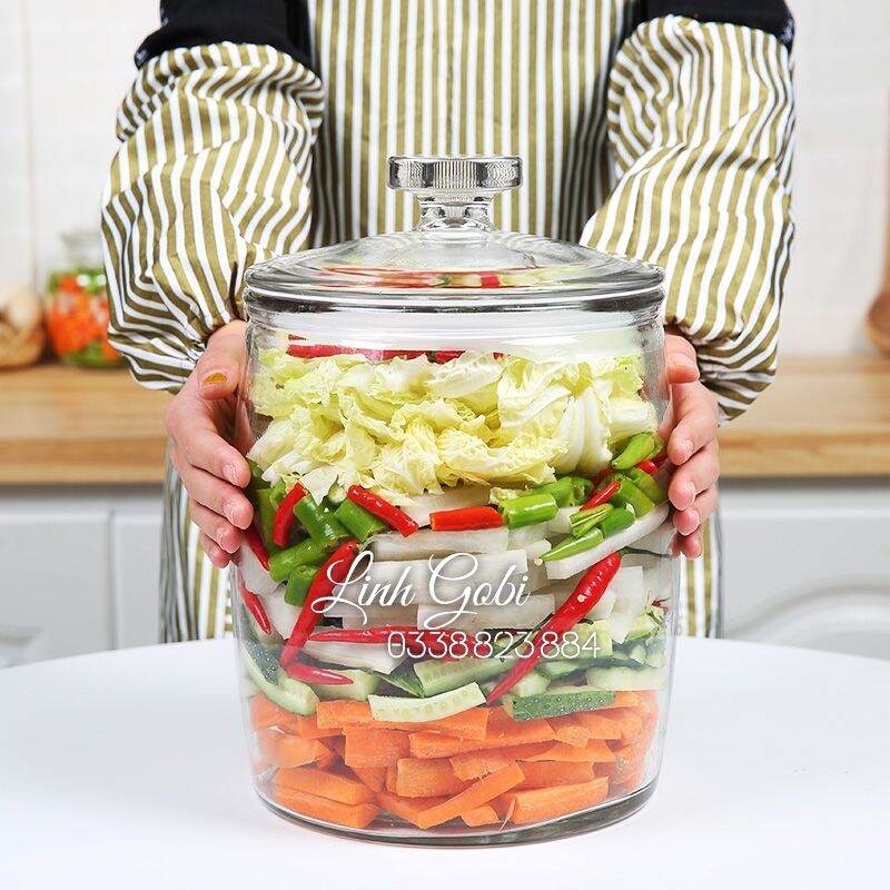 Bình THỦY TINH ngâm rượu , ngâm hoa quả , muối dưa cà