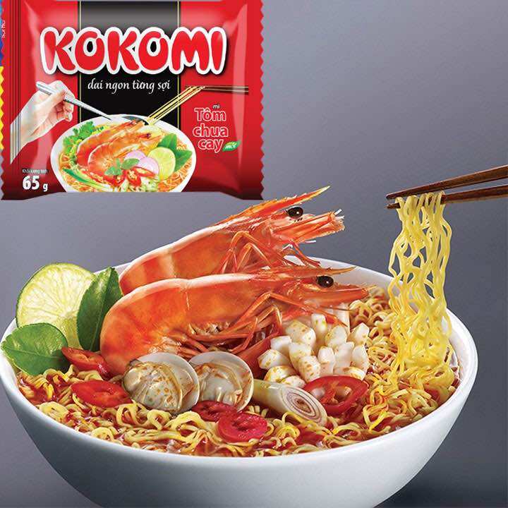 Thùng 30 gói mì tôm chua cay KoKoMi 65gr