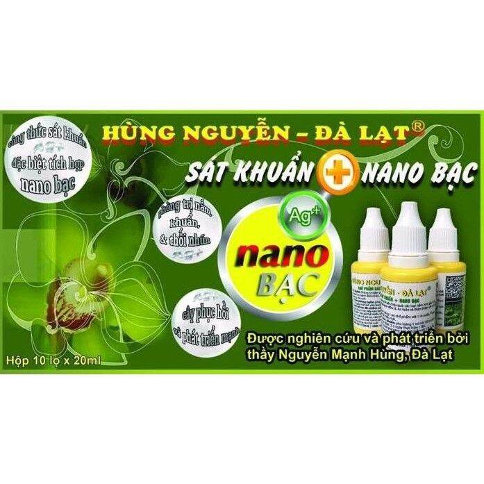 Nano Bạc Hùng Nguyễn - Chế phẩm sát khuẩn cho phong lan