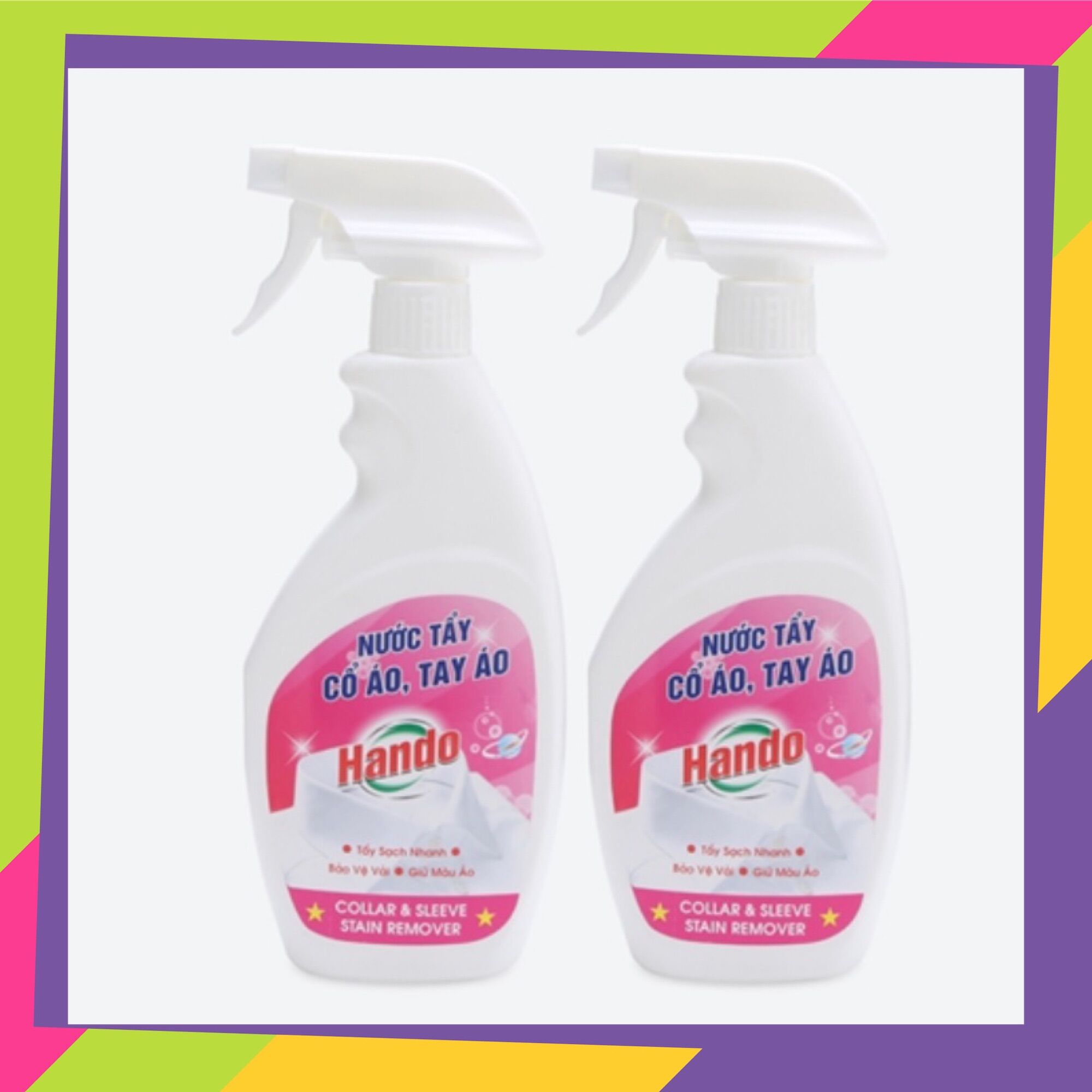 [TẨY CỔ ÁO] Nước tẩy trắng cổ áo, tay áo Hando 500ml