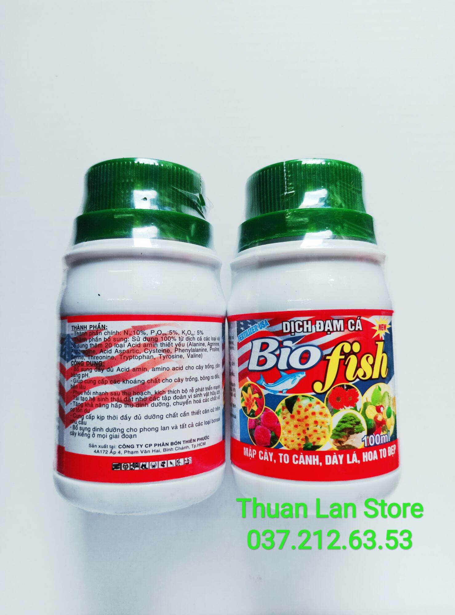 Phân Bón Dịch Đạm Cá BIO - FISH 10-5-5 Mập Thân, Dày Lá chai 100ml