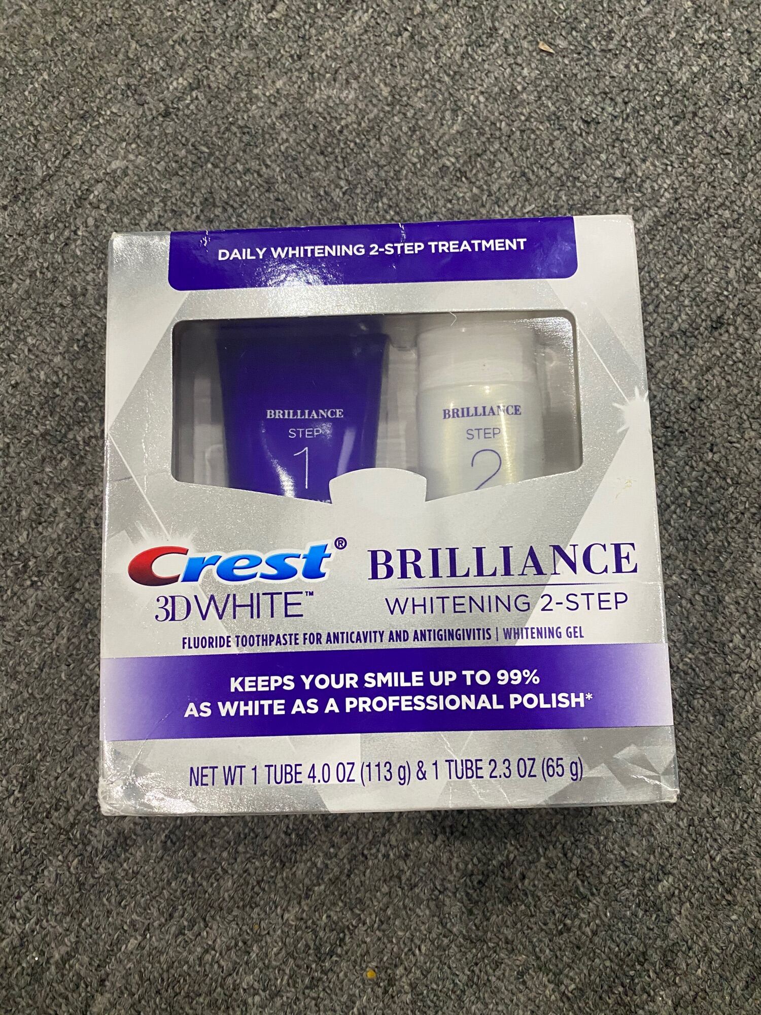 crest 3d white 2 step