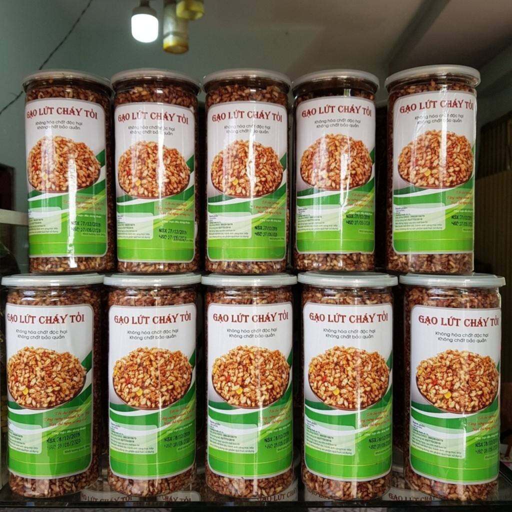 gạo lứt cháy tỏi hũ 300g - gạo lứt giảm cân