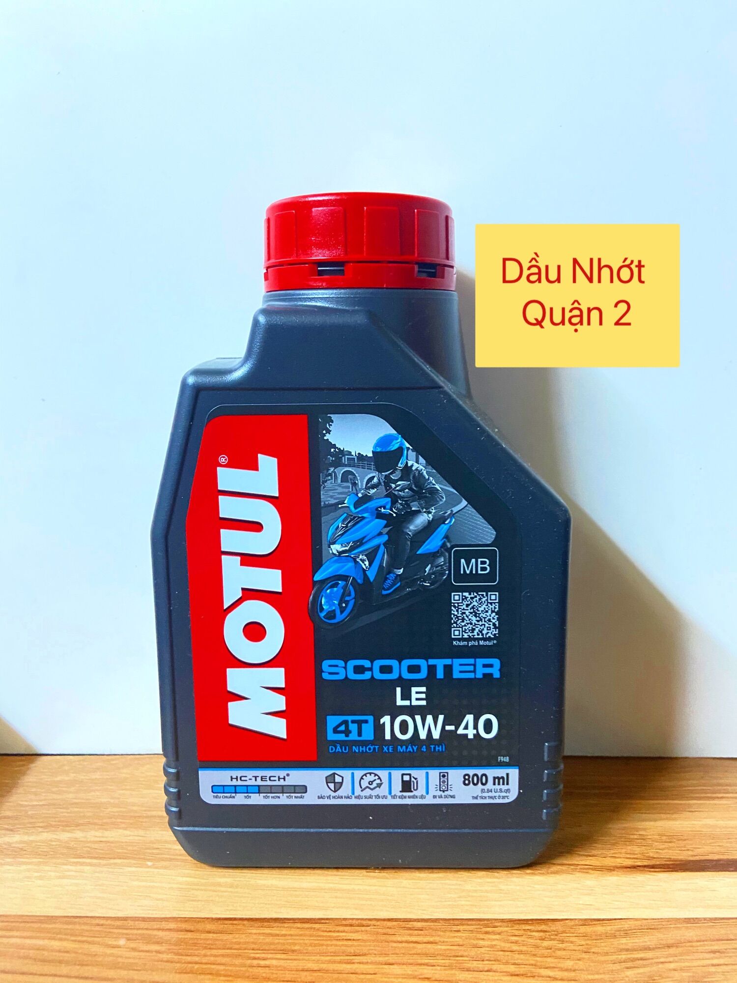 Nhớt motul xe ga scooter le - 10w40 - 800mL