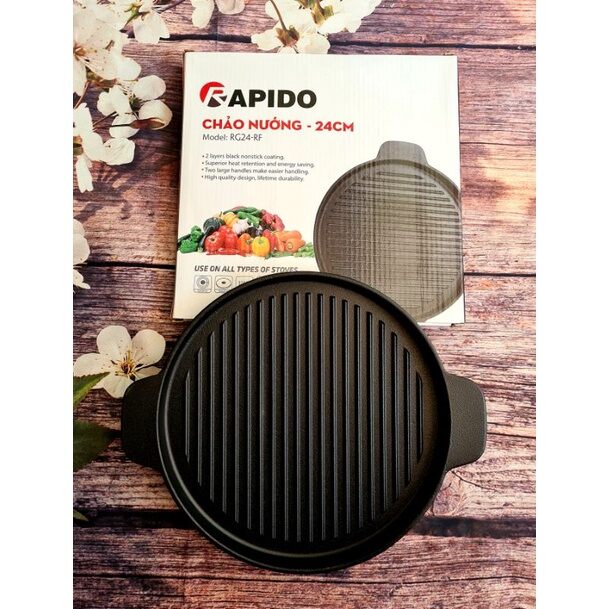 Chảo Nướng Gang Rapido  ( chính hãng )