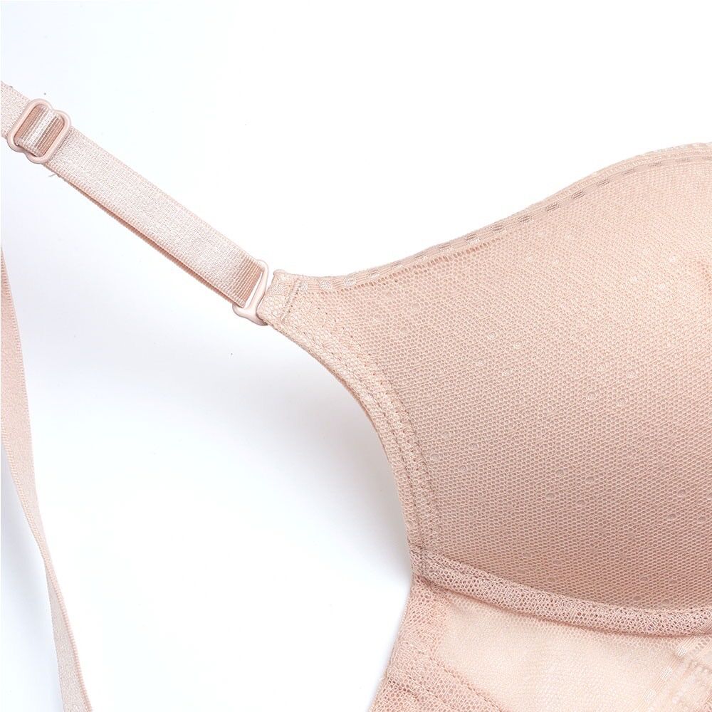 Áo Misaki mút mỏng cúp ren phối dây lưng lưới A75 Màu Đen