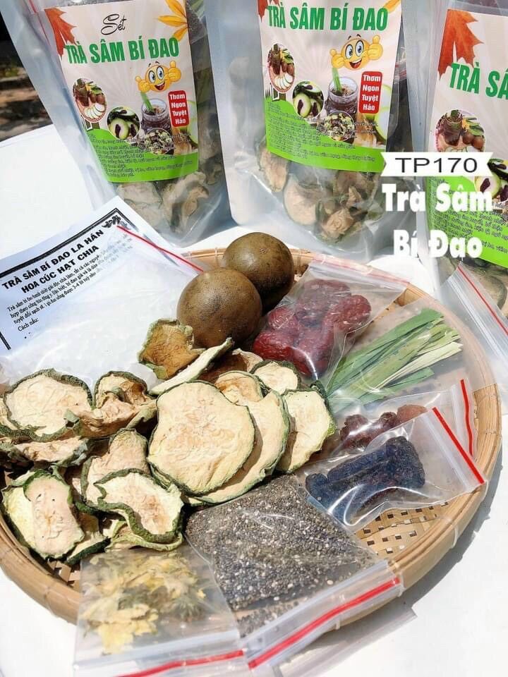 Combo set bí đao hoa cúc hạt chia 9 vị