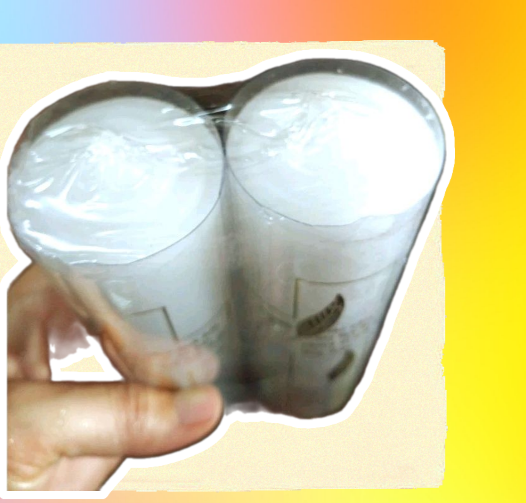 1 đôi đèn sáp trắng 14cm
