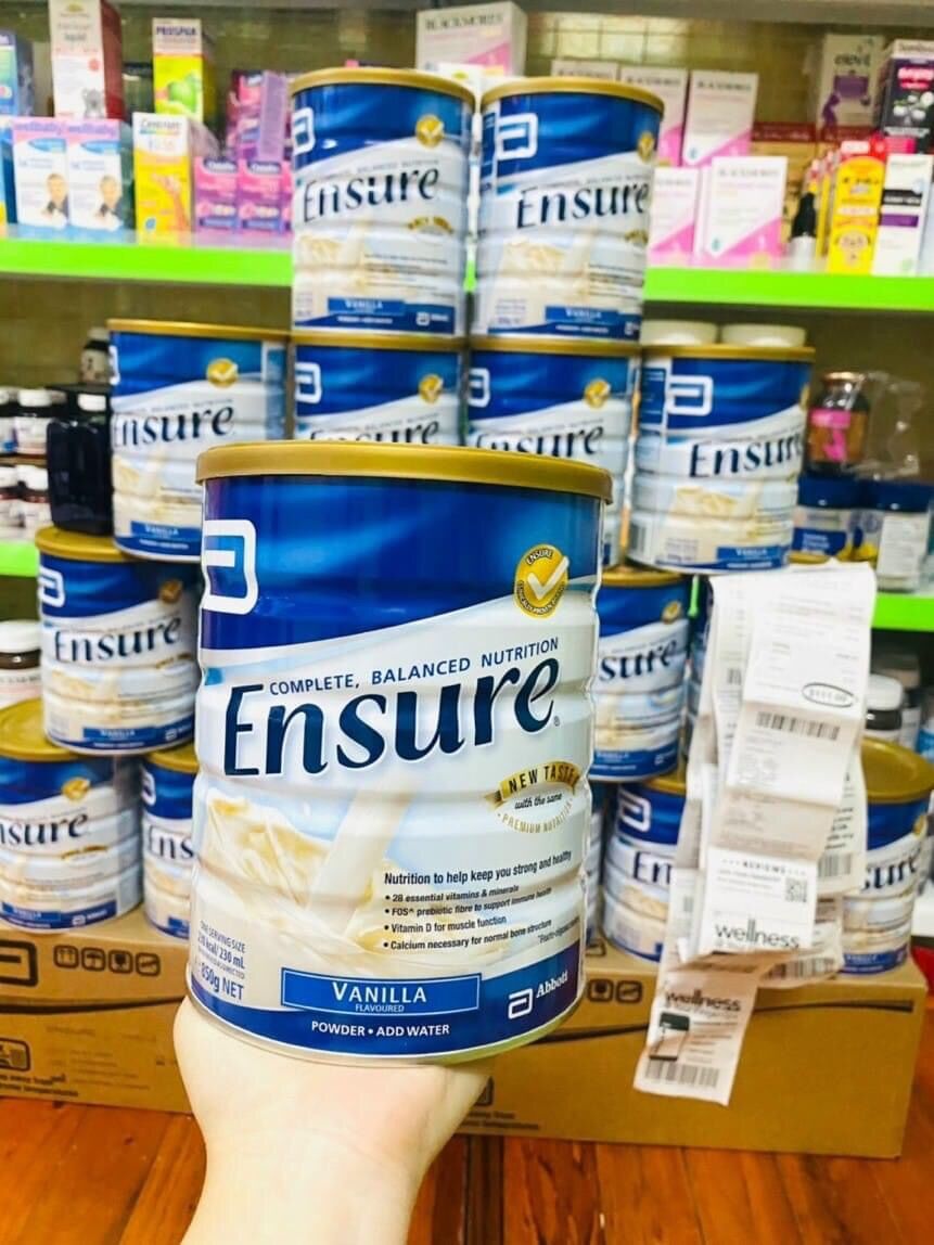 Sữa Ensure Úc mẫu mới 850gr net