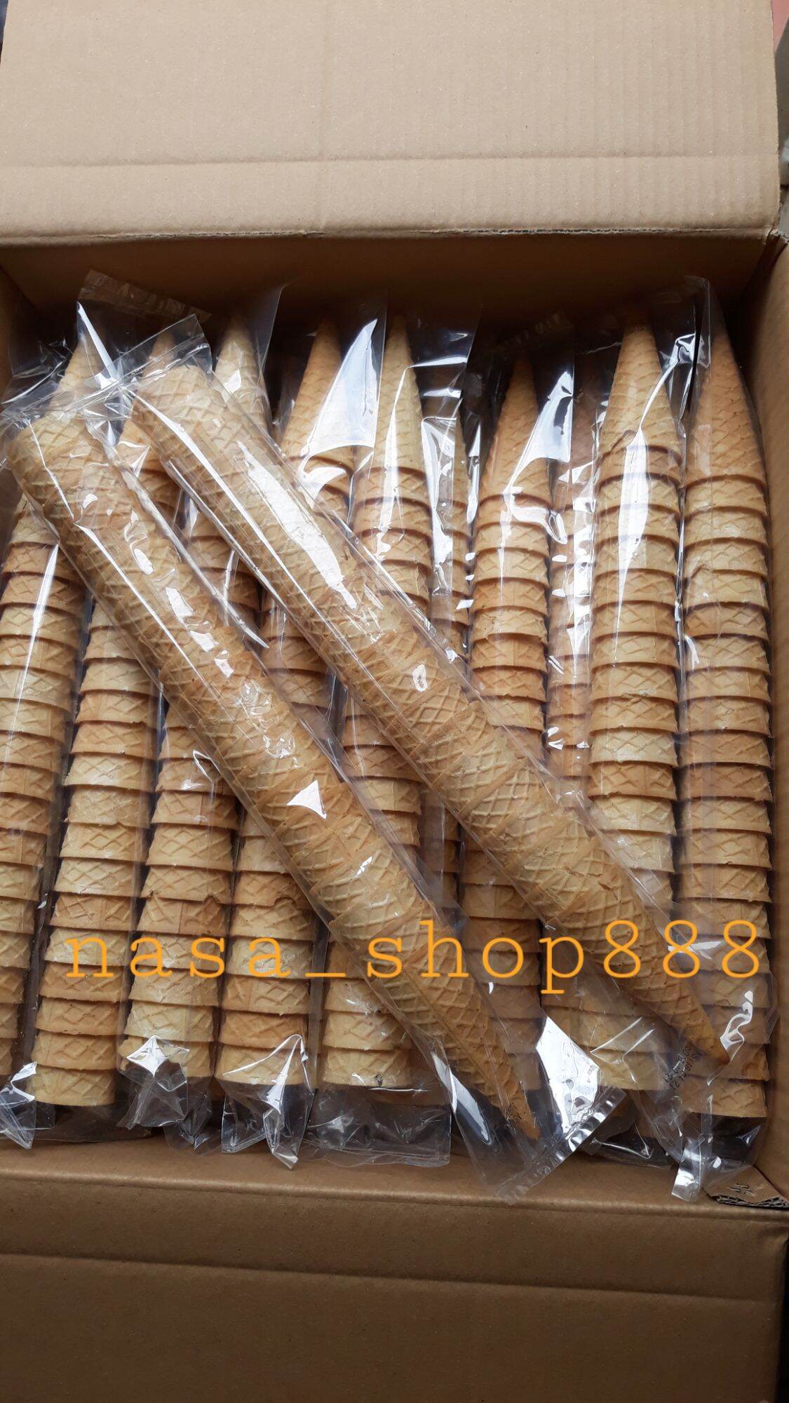 Sỉ thùng xốp 1000 cái bánh ốc quế ăn kem
