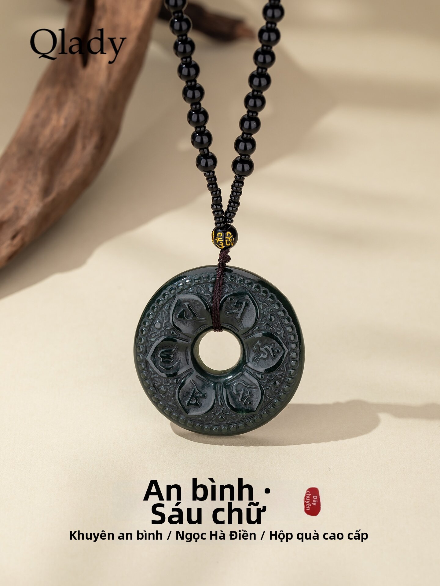 [QLADY | New Zen Inscription Jade Pendant Necklace,QLADY | New Zen Inscription Jade Pendant Necklace,] Giá 919,000 Đồng*Miễn phí vận chuyển
