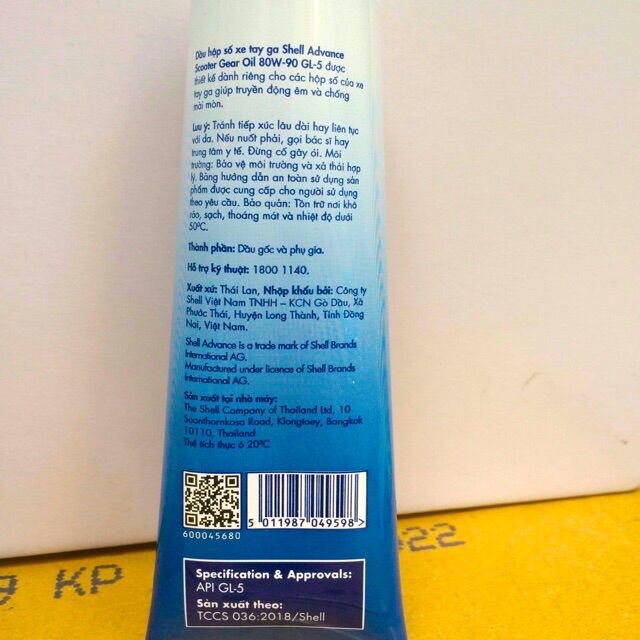 [HCM]Nhớt láp Shell 120ml chính hãng