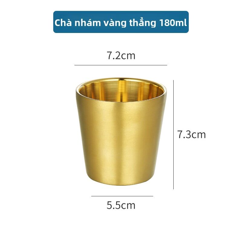 Cốc Nước Hai Lớp Bằng Thép Không Gỉ Phong Cách Hàn Quốc Cốc Đựng Đồ Uống Cốc Đựng Cà Phê Cốc Đựng Nước Dùng Tại Nhà Hàng - 6