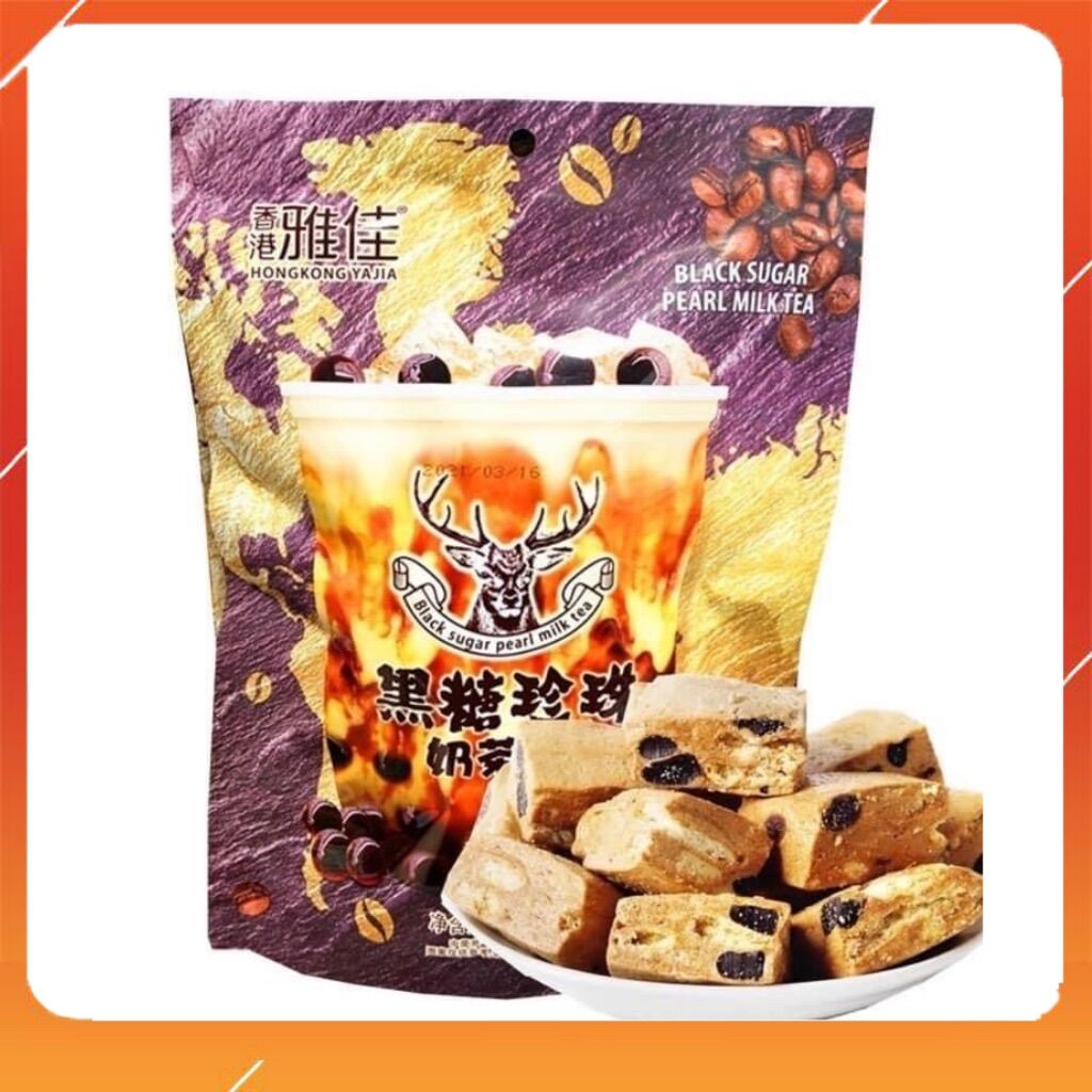 Bánh trà sữa trân châu đường đen siêu hot tiktok, bánh trà sữa siêu ngon, đồ ăn vặt Đài Loan