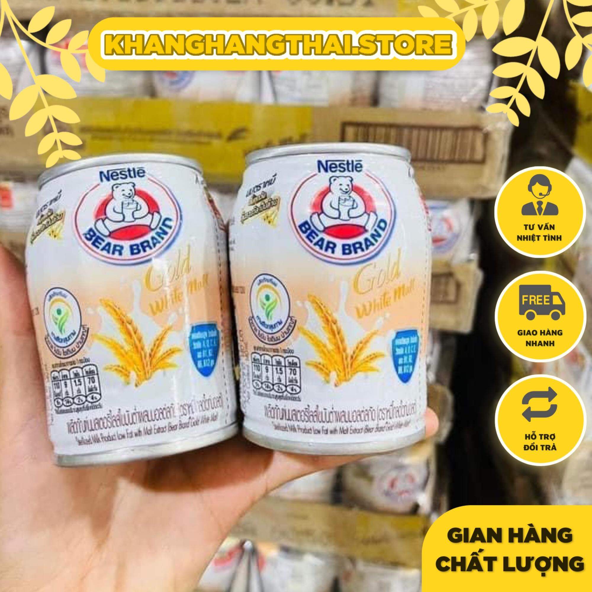 Lốc 4 lon sữa gấu nestle thái lan