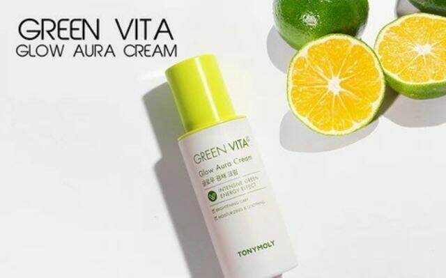 Kem Dưỡng Da Ban Ngày Tonymoly Green Vita C (Vitamin C) Glow Aura Cream