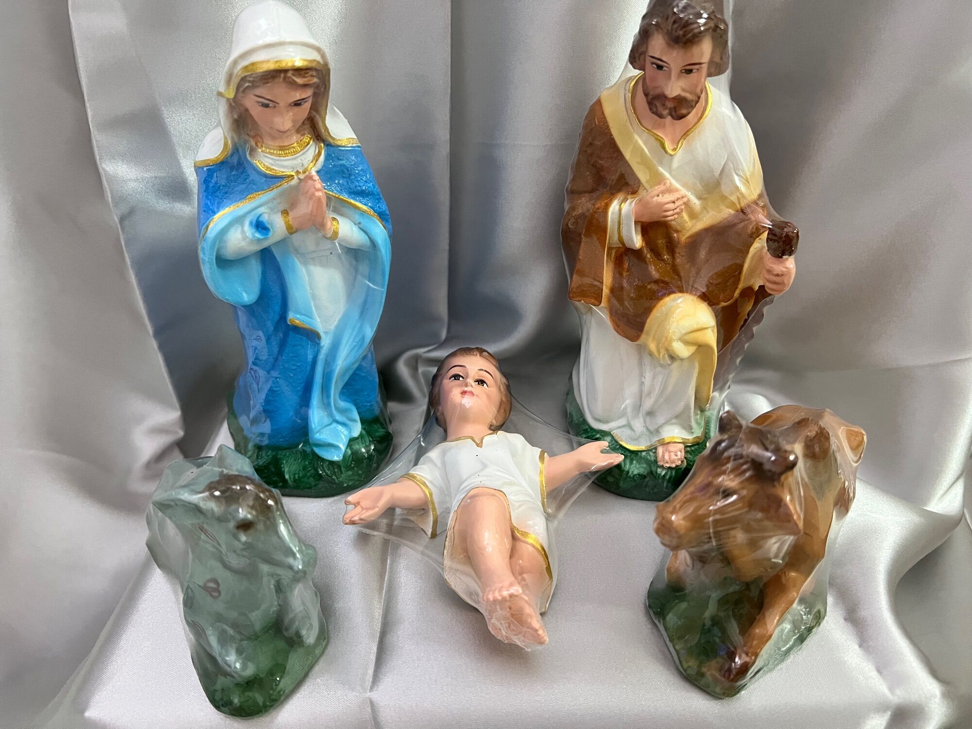 Xả Hàng Tượng công giáo- Tượng giáng sinh chúa sinh ra đời, noel cao 20cm nativity