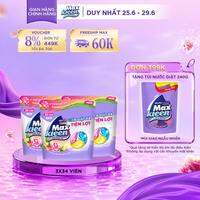 Combo 3 Túi Viên Giặt Xả MaxKleen Hương Huyền Diệu (34 viên/túi)