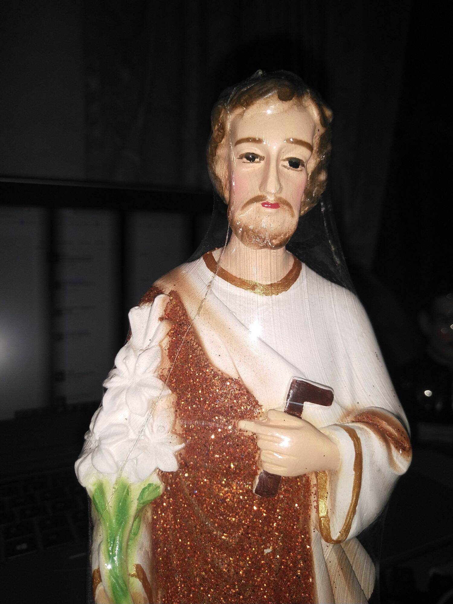 Tượng Thánh cả Giuse (kim tuyến) 30cm